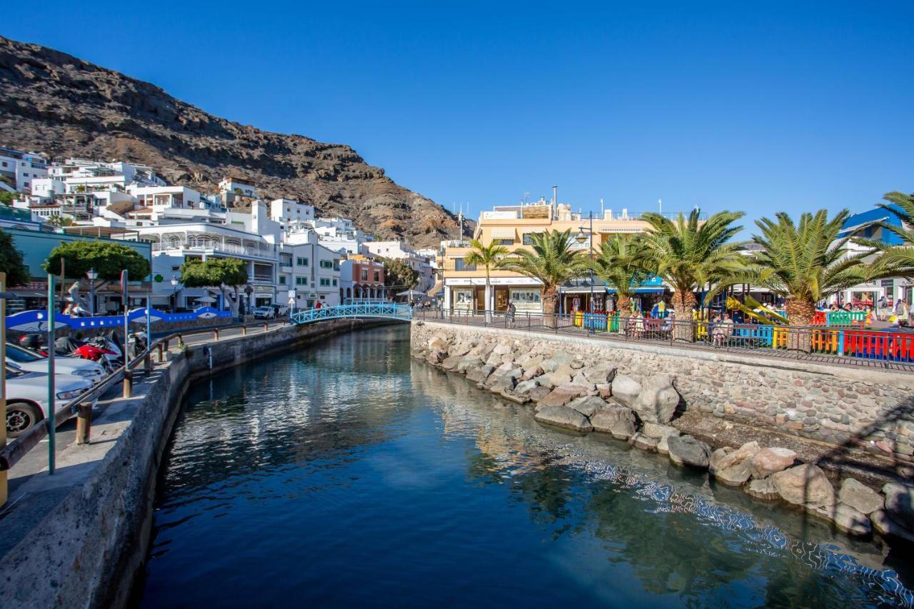 Ribera Del Puerto - Luxe Apartement With Great Terrace And Sea View Puerto De Mogan Exteriér fotografie