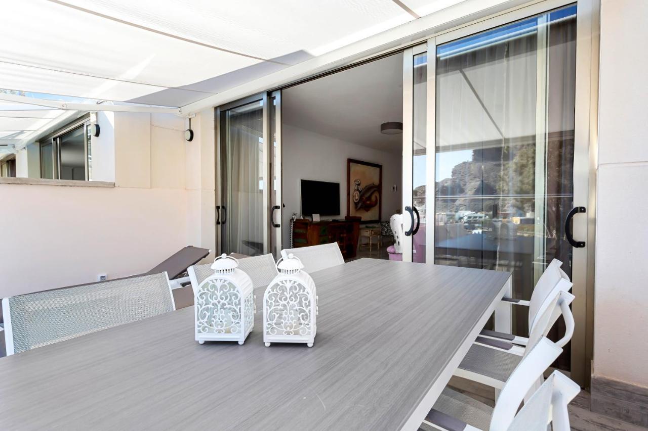 Ribera Del Puerto - Luxe Apartement With Great Terrace And Sea View Puerto De Mogan Exteriér fotografie